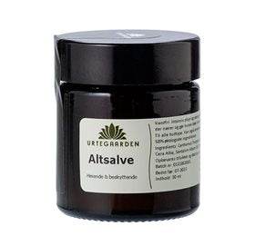 Se Urtegaarden Altsalve 30ml. ✔ Kæmpe udvalg i Urtegaarden - Køb online på udsalg og tilbud lige nu ✔ Meget billig fragt og hurtig levering - Varenummer: Helsegrossisten-52537 og 5709286878031 på lager - Udsalg på Personlig pleje > > Op til 63% rabat - Over 1.329 mærker på online udsalg