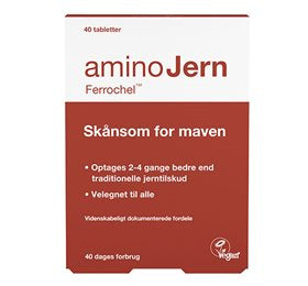 Se Amino Jern 25 mg. 40 tabl. ✔ Kæmpe udvalg i Amino Jern - Køb online på udsalg og tilbud lige nu ✔ Meget billig fragt og hurtig levering - Varenummer: Helsegrossisten-55058 og 5707366004028 på lager - Udsalg på Sundhed > PharmoVital > Gravid Spar helt op til 57% - Over 2.739 kendte mærker på udsalg