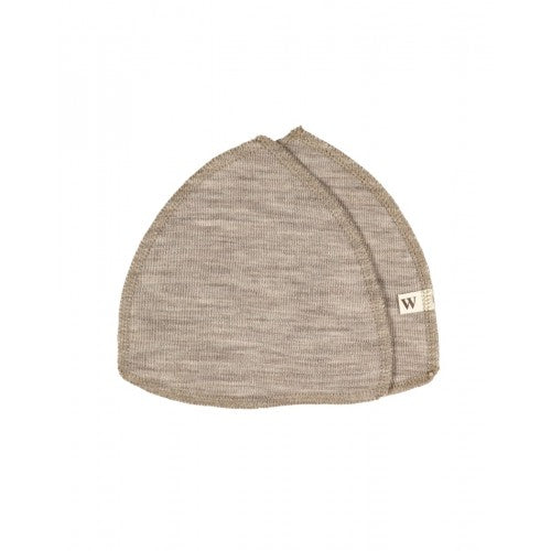 Wool Studio ammeindlæg i økologisk merino uld med Oeko-Tex, beige melange, størrelse M