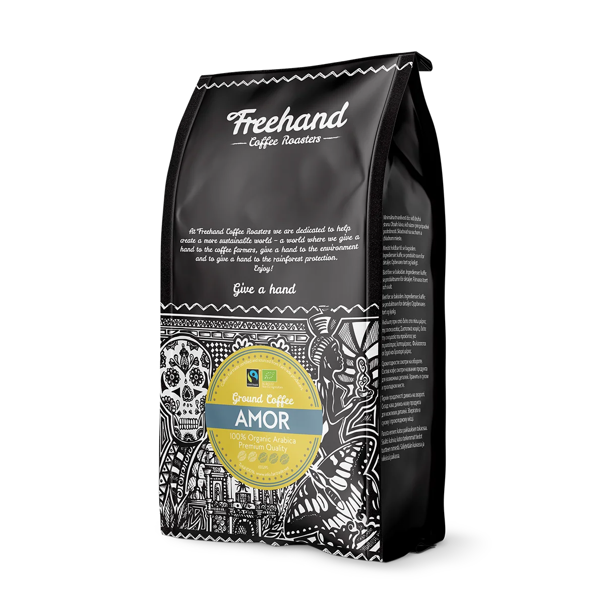 Prøvepakke med formalet Freehand Amor filterkaffe, 1 kg
