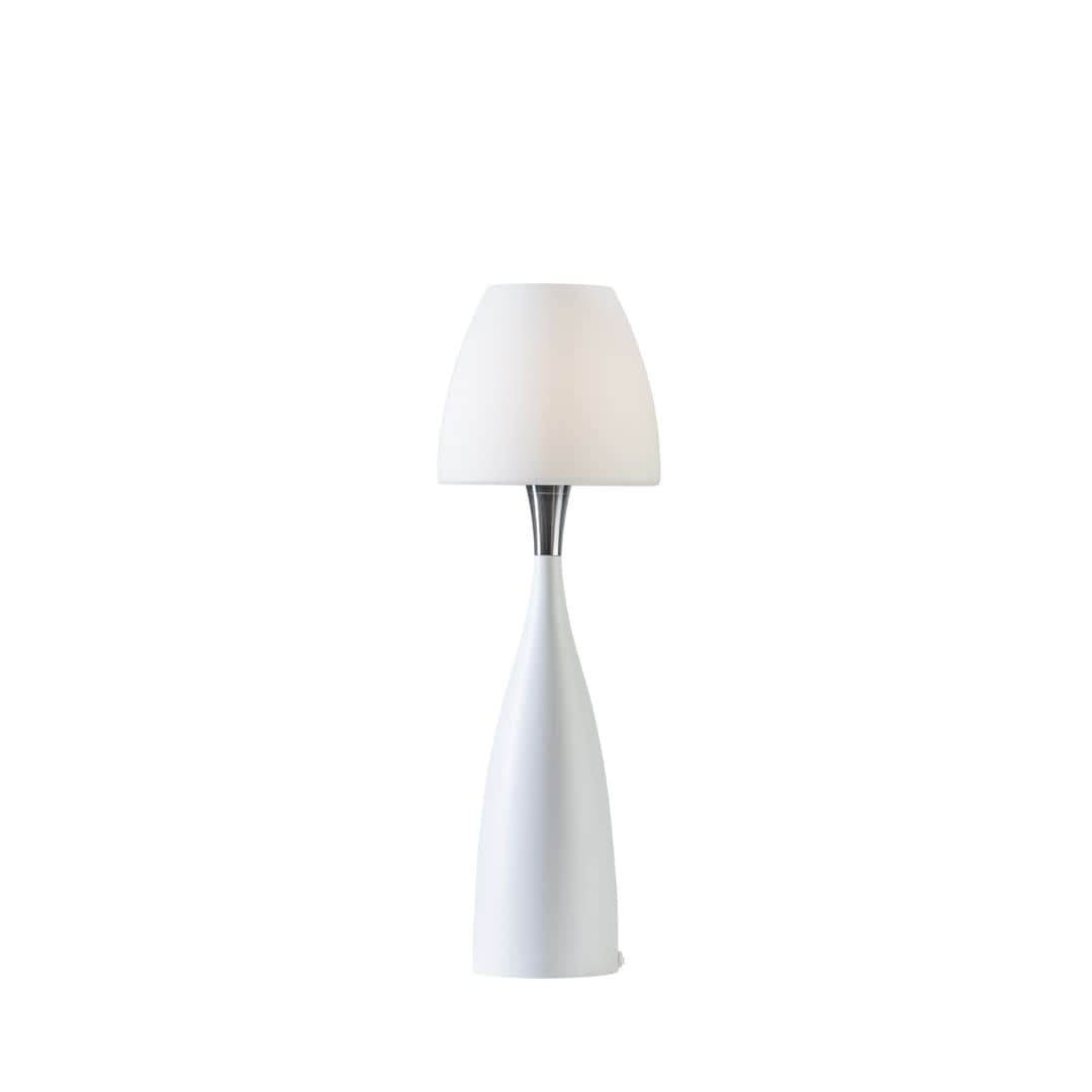 Anemon bordlampe i størrelse medium og opal fra Belid designet af Joakim Fihn