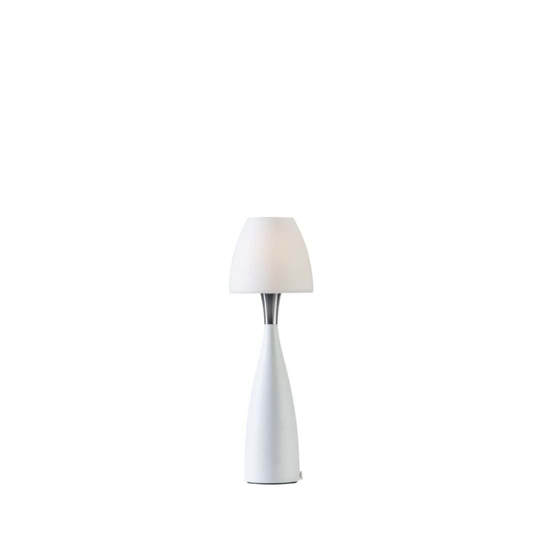 Anemon bordlampe i størrelse Small med opal skærm fra Belid