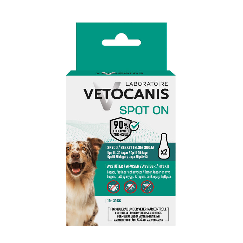 Vetocanis Anti-parasit spot on til hunde på 10-30 kg