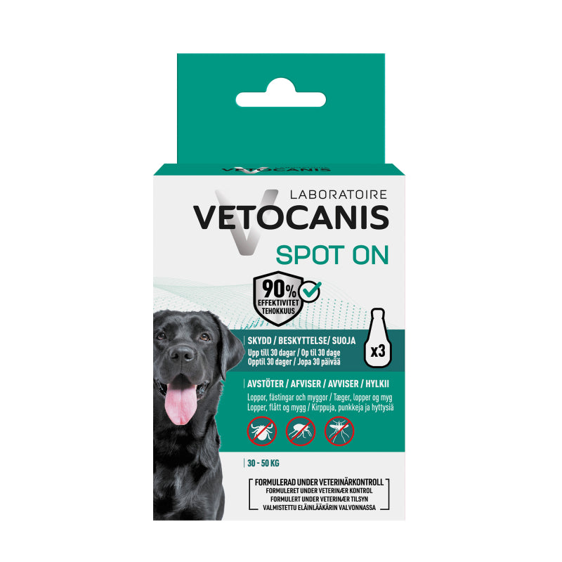 Vetocanis Anti-parasit Spot on til hunde på 30–50 kg
