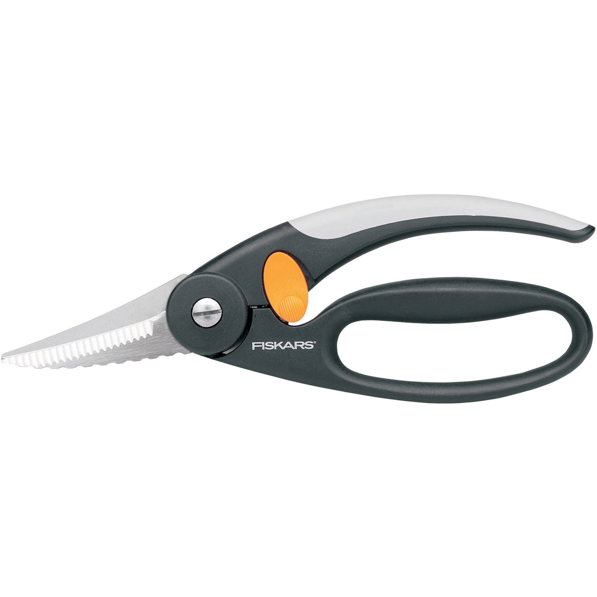 Fiskars Functional Form fiskesaks med krumme skær og Soft-grip