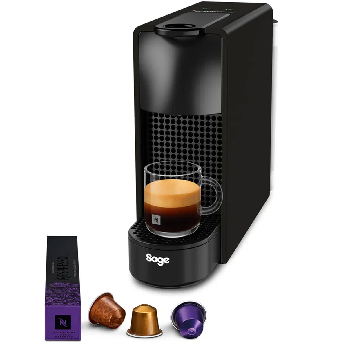 Nespresso by Sage Essenza Mini SEC 220 kapselmaskine i sort