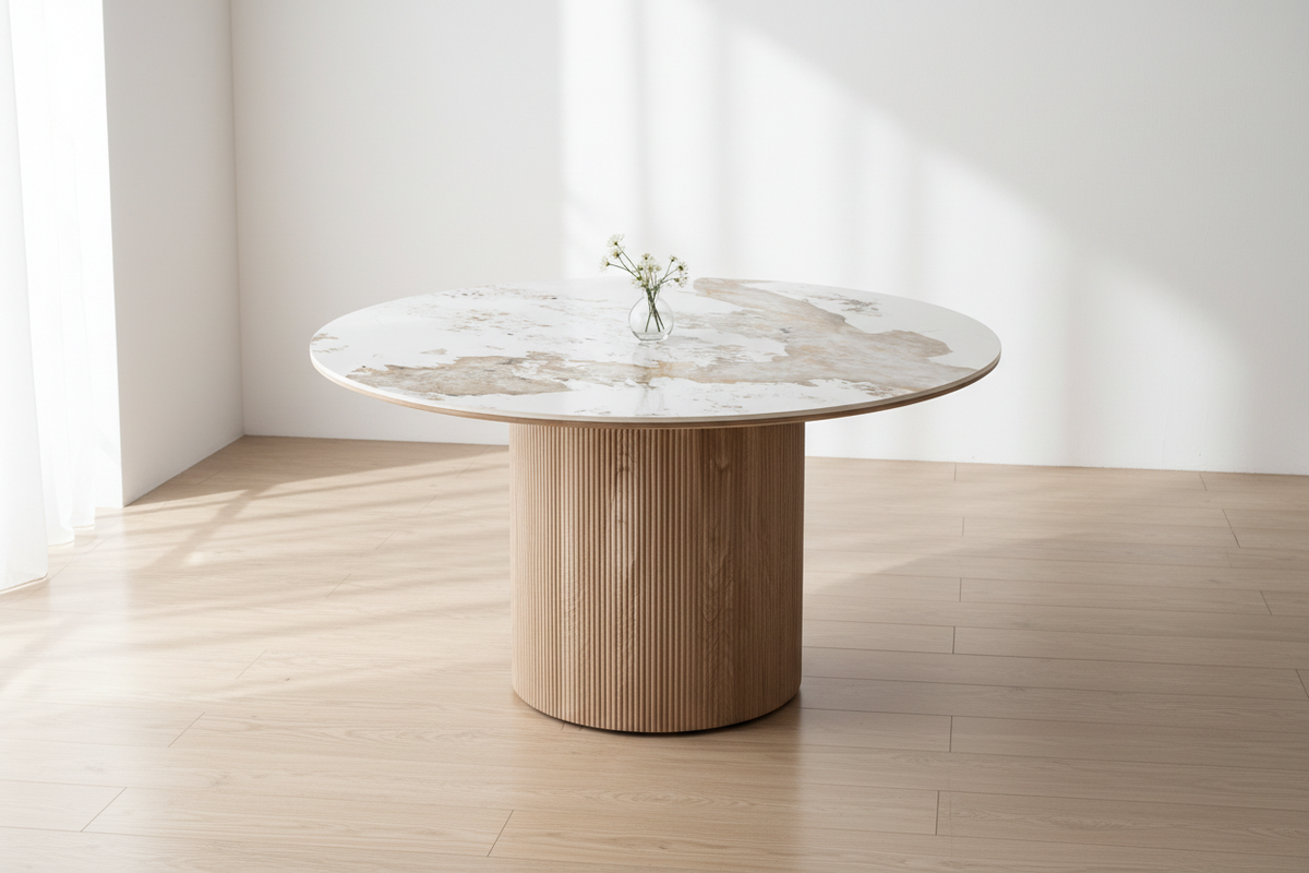 Se Athens Spisebord, keramik bordplade, hvid/brun, ø140x76 cm ❤ Kæmpe udvalg i House Nordic - Køb online på udsalg og tilbud lige nu ❤ Hurtig levering til lave fragtpriser - Varenummer: Bolig&Haven-53733572739402 og barcode / Ean: 5713917043699 på lager - Udsalg på Få op til 63% i rabat - Over 2.739 brands på stort udsalg