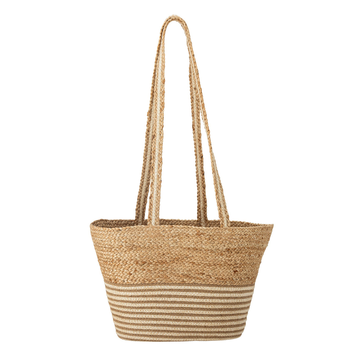 Simona indkøbspose i naturfarvet jute fra Bloomingville