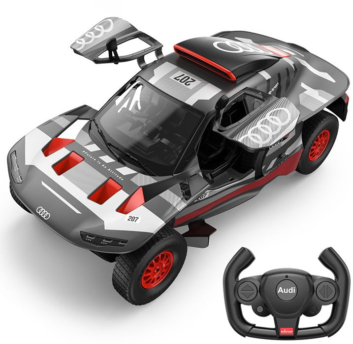 Se AUDI RS Q e-tron E2 Fjernstyret Bil 1:14, 2.4G ✔ Kæmpe udvalg i Rastar - Køb online på udsalg og tilbud lige nu ✔ Super billig fragt og lynhurtig levering - Varenummer: MMAction-20892200 og 6930751323605 på lager - Udsalg på Fjernstyret Biler, Større Spar helt op til 57% - Over 739 kendte mærker på udsalg