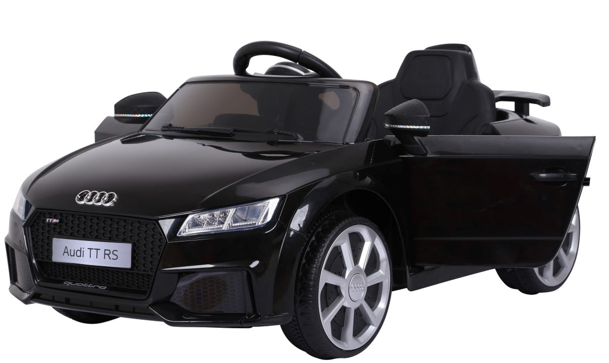 Se Audi TT RS ELBil til børn 12V m/2.4G+Gummihjul, Sort ✔ Kæmpe udvalg i Bolig Magasin - Køb online på udsalg og tilbud lige nu ✔ Billig fragt og hurtig levering - Varenummer: MMAction-28334 og 5712548283344 på lager - Udsalg på Elbiler til Børn 10-12V (2 x motor) Store besparelser – op til 77% - Shop over 2.281 kendte mærker på udsalg