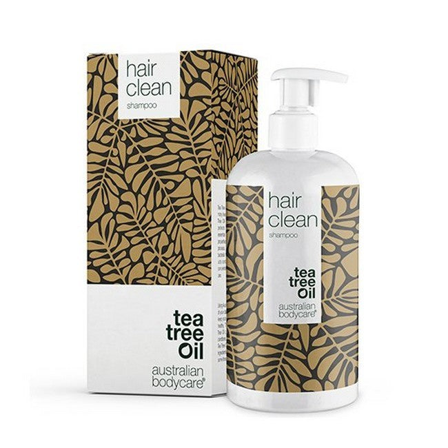 Flaske med Australian BodyCare Tea Tree Oil Hair Clean Shampoo, 500 ml