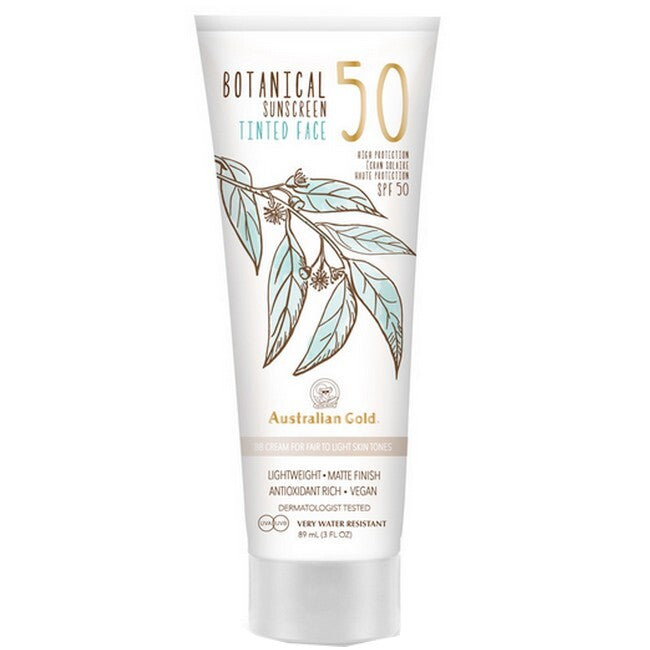 Australian Gold Botanical Tinted Face SPF 50 i nuancen Fair Light
