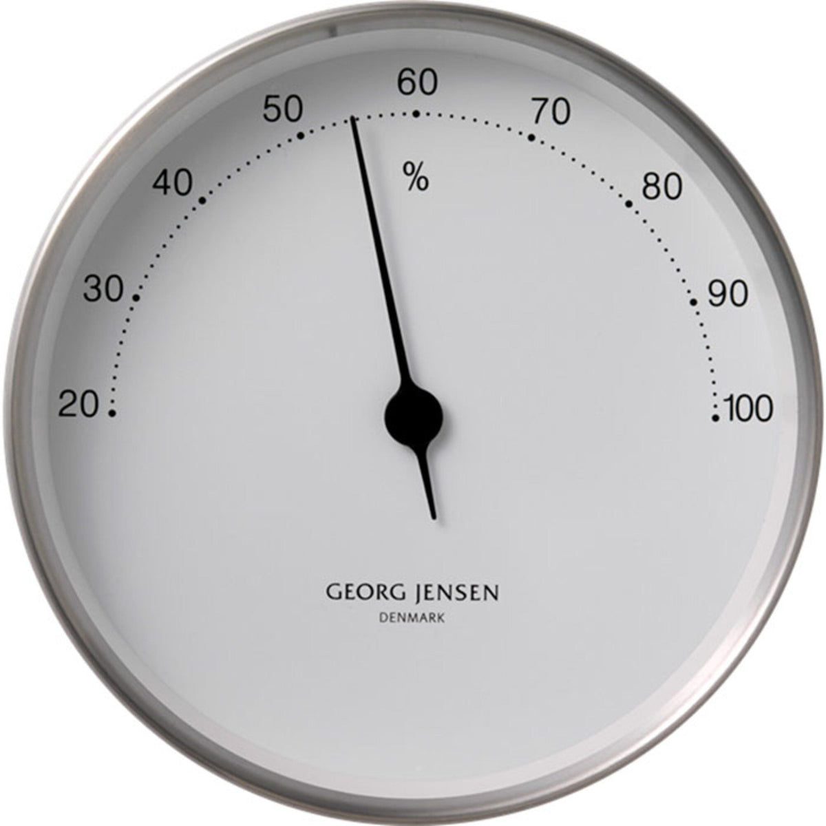 Georg Jensen hygrometer af Henning Koppel med hvid urskive