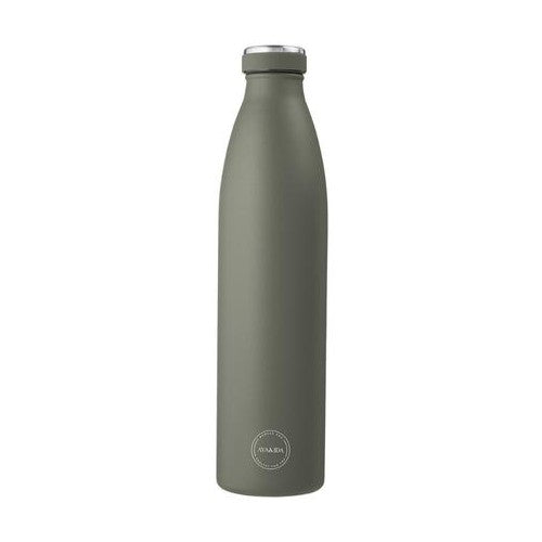 Grøn Aya&ida drikkeflaske i rustfrit stål med låg, 1000 ml, farven Tropical Green