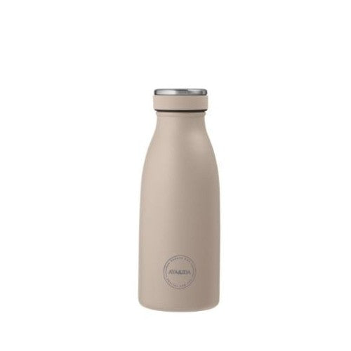 Aya&Ida drikkeflaske i rustfrit stål med låg i farven Cream Beige