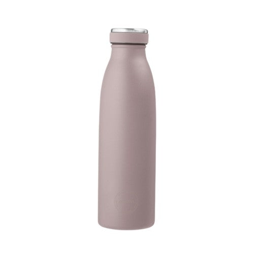 Aya&Ida drikkeflaske i rustfrit stål med låg, 500 ml, i farven dusty rose