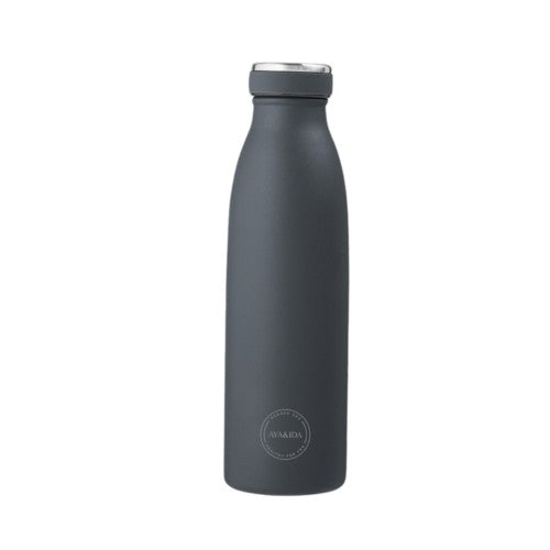 Aya&Ida drikkeflaske i navy blue med låg, 500 ml, rustfrit stål