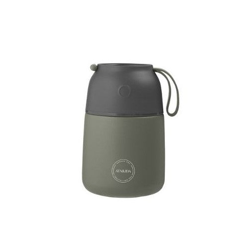 Grøn madbeholder i rustfrit stål, Food'ie Lunch Box 500 ml fra Aya&Ida