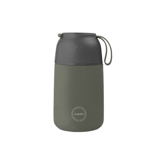 Aya&ida Food'ie madbeholder på 700 ml i rustfrit stål i farven Tropical Green