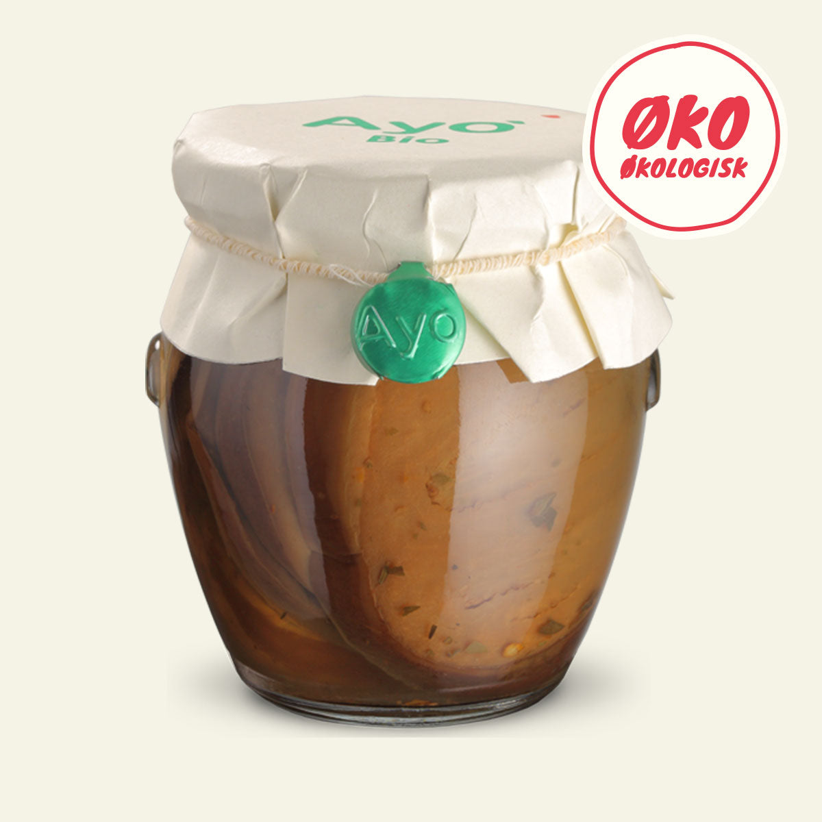 Ayo Alimenti økologiske auberginer i skiver marineret i olivenolie og oregano
