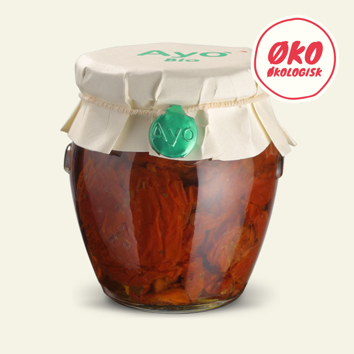Ayo Alimenti økologiske soltørrede tomater krydret med kapers, oregano og chili