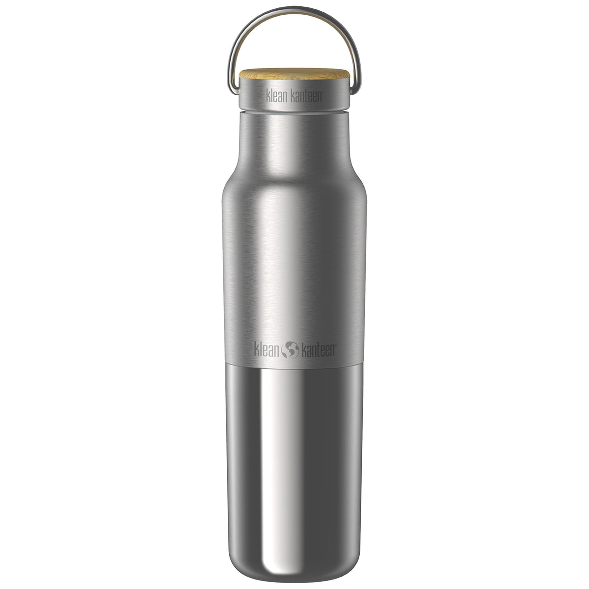 Klean Kanteen Insulated Reflect flaske 355 ml i rustfrit stål med bambuslåg