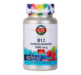 Se KAL B12 Methylcobalamin 90 smelte tabl. ✔ Kæmpe udvalg i KAL - Køb online på udsalg og tilbud lige nu ✔ Meget billig fragt og hurtig levering - Varenummer: Helsegrossisten-7917 og 21245751830 på lager - Udsalg på Sundhed > Solaray > Immunforsvar Op til 63% rabat - Mere end 2.739 populære mærker på tilbud