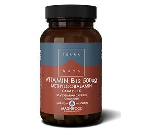 Se Terranova B12 vitamin 500 mcg 50 kapsler ✔ Kæmpe udvalg i Terranova - Køb online på udsalg og tilbud lige nu ✔ Super billig fragt og lynhurtig levering - Varenummer: Helsegrossisten-22945 og 5060203790349 på lager - Udsalg på Kosttilskud > Terranova > B12-Vitamin Få op til 67% i rabat - Over 2.739 mærker på stort udsalg