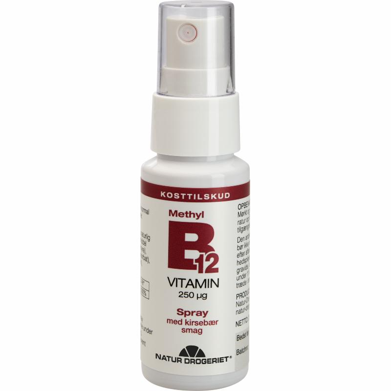 Flaske med Natur-Drogeriet B12-vitamin spray, 25 ml