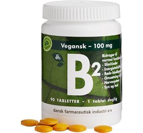 Se DFI B2 100 mg 90 tabl. ✔ Kæmpe udvalg i Dansk Farmaceutisk Industri - Køb online på udsalg og tilbud lige nu ✔ Billig fragt og hurtig levering - Varenummer: Helsegrossisten-56747 og 5701629010764 på lager - Udsalg på Sundhed > B-vitamin > Op til 61% rabat - Mere end 1.329 populære mærker på udsalg