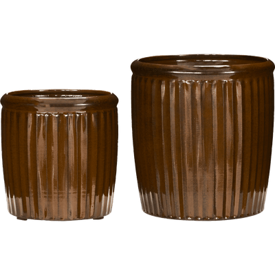 Se House Doctor Urtepotte, HD Groove, Brun, sæt af 2 stk.Ø20-Ø25cm ✔ Kæmpe udvalg i  House Doctor - Køb online på udsalg og tilbud lige nu ✔ Hurtig levering: 1 - 2 Hverdage samt billig fragt - Varenummer: BGH-50485485207882 og barcode / Ean: 5707644897229 på lager - Udsalg på Alle produkter (Lagerbeholdning er større end 1) Spar op til 59% - Over 1324 kendte brands på udsalg