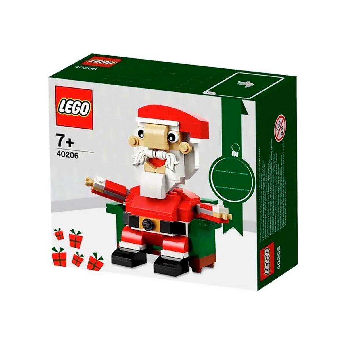 LEGO Julemanden (40206), julepynt bygget af LEGO klodser