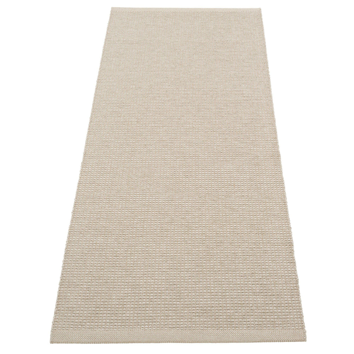 Pappelina Emm gulvtæppe 180 x 70 cm i linen/linen med grafisk mønster