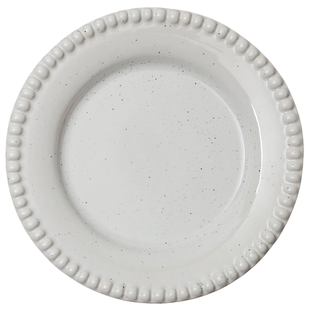 To hvide Potteryjo Daria tallerkener på 18 cm i cotton white shiny