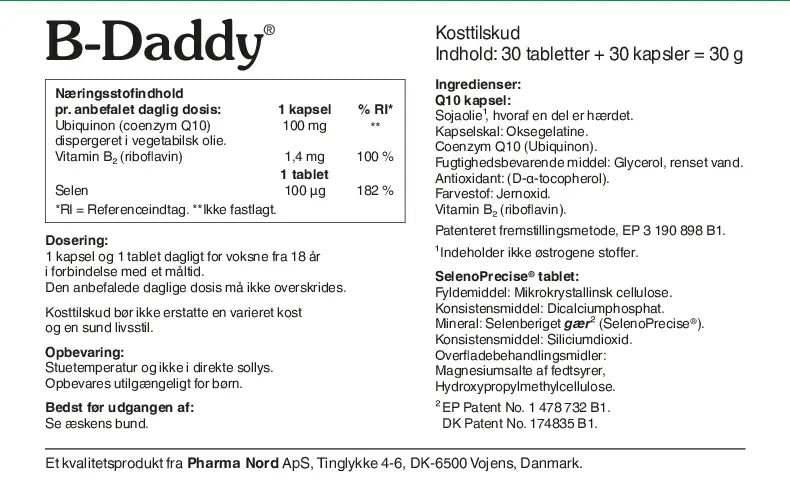 Se Pharma Nord B-Daddy 30+30 ✔ Kæmpe udvalg i Pharma Nord - Køb online på udsalg og tilbud lige nu ✔ Billig fragt og hurtig levering - Varenummer: Helsegrossisten-188200 og 5709976188303 på lager - Udsalg på Sundhed > > Få op til 63% i rabat - Find over 1.798 mærker på udsalg