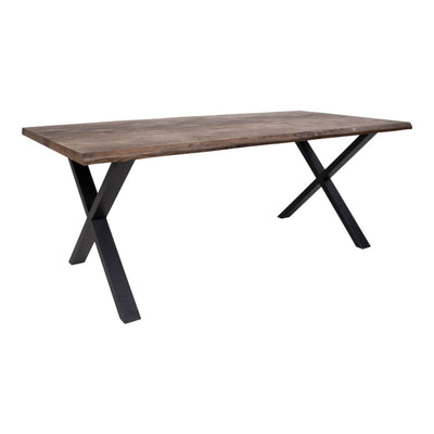 Toulon Restaurantbord smoked olieret eg, bølget kant - 200x95cm