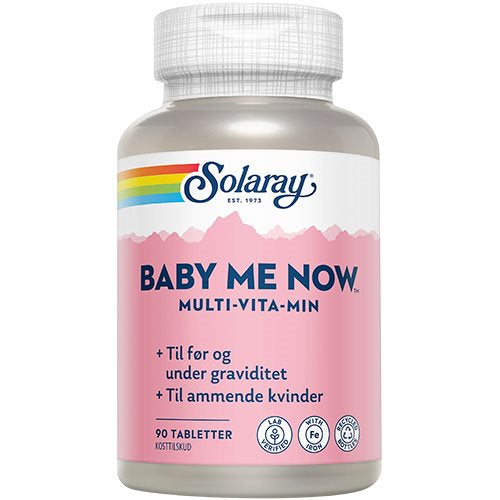 Se Solaray Baby Me Now Multivitamin 90 tab. ✔ Kæmpe udvalg i Solaray - Køb online på udsalg og tilbud lige nu ✔ Billig fragt • Hurtig levering - Varenummer: Helsegrossisten-7922 og 76280881004 på lager - Udsalg på Sundhed > Solaray > Gravid Få op til 67% i rabat - Over 1.798 mærker samlet på udsalg
