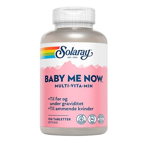 Se Solaray Baby Me Now Multivitamin 150 tab. ✔ Kæmpe udvalg i Solaray - Køb online på udsalg og tilbud lige nu ✔ Billig fragt • Hurtig levering - Varenummer: Helsegrossisten-7920 og 76280173505 på lager - Udsalg på Sundhed > Solaray > Gravid Spar helt op til 79% - Kæmpe udsalg på over 739 mærker