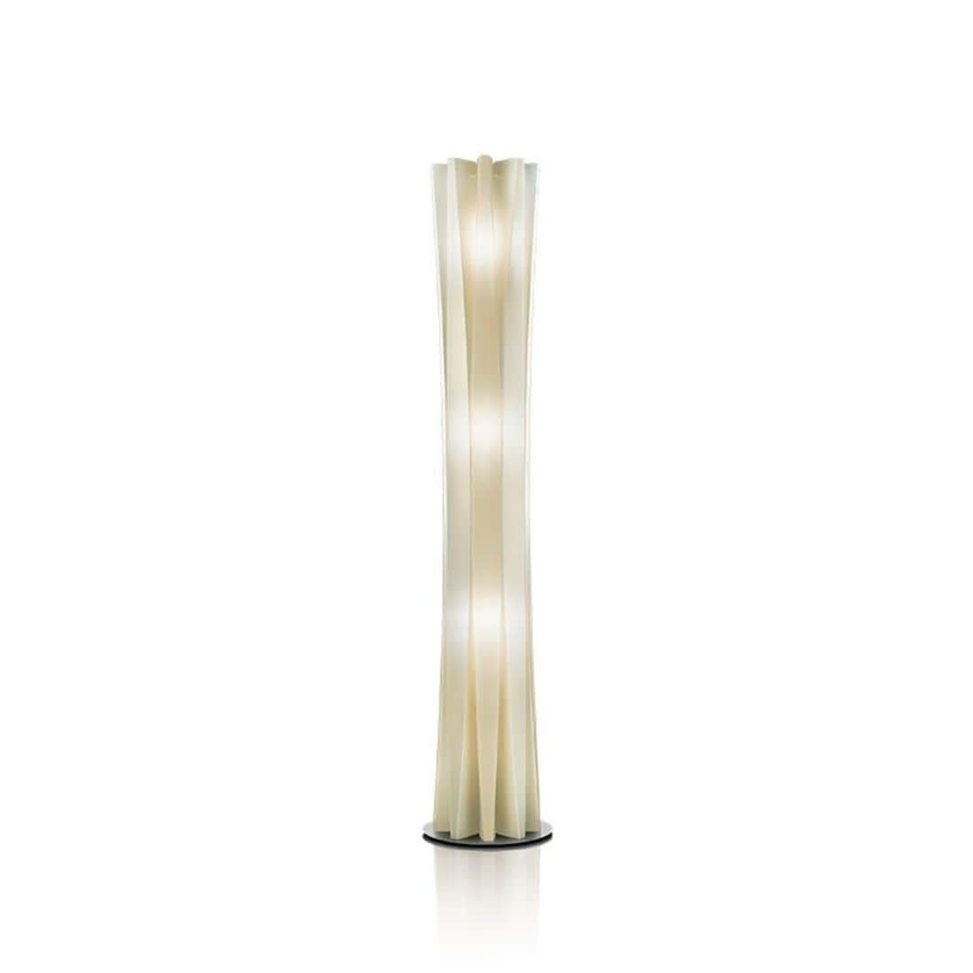 Bach XL gulvlampe i gylden fra Slamp, designet af Francesco Paretti