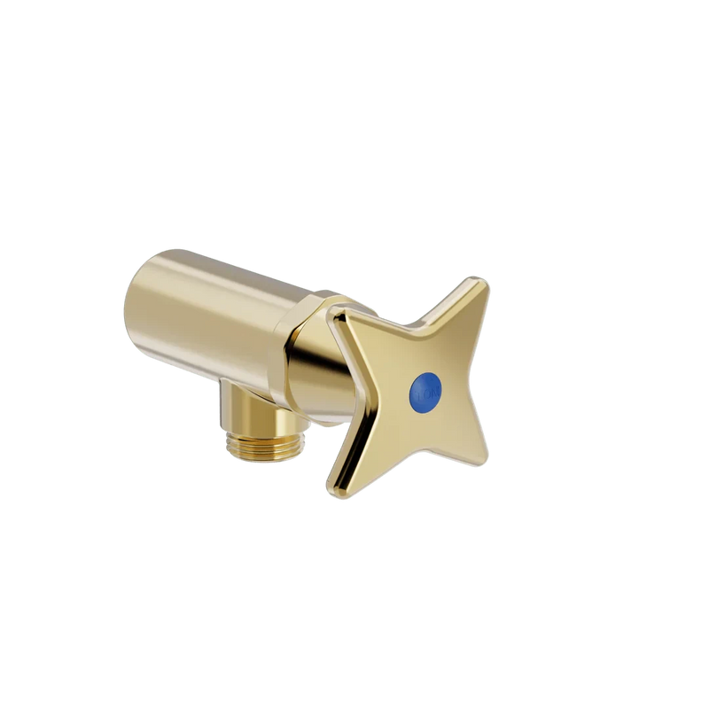 Toni Copenhagen Krydsgreb 1/2&quot; aftapventil med vandret spindel - messing