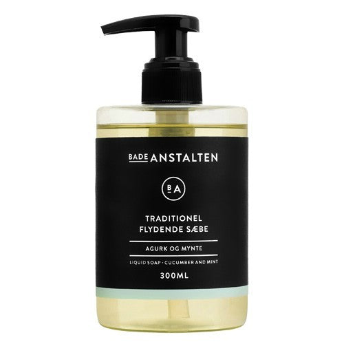 Badeanstalten flydende sæbe agurk og mynte i 300 ml flaske