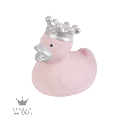 Pink badeand fra Bambam i naturgummi