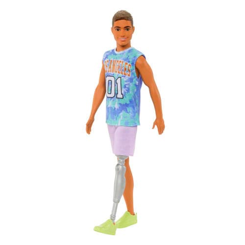 Barbie Ken-dukke med benprotese