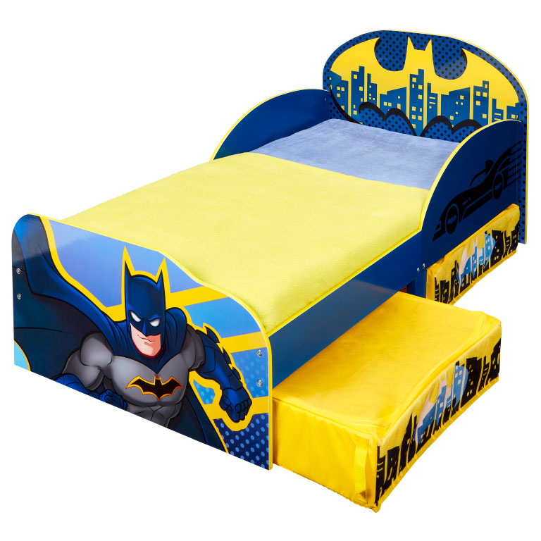 Batman børneseng fra Moose Toys med opbevaring i størrelse 140 cm