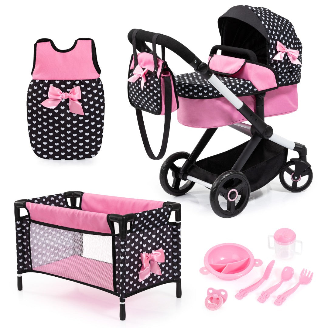 Se Bayer Design Kombi Dukkevogn XEO deluxe Sæt, Sort/Pink ✔ Kæmpe udvalg i Bayer Design - Køb online på udsalg og tilbud lige nu ✔ Billig fragt og hurtig levering - Varenummer: MMAction-234013 og 4003336418774 på lager - Udsalg på Dukkevogne Op til 63% rabat - Over 2.739 mærker samlet ét sted