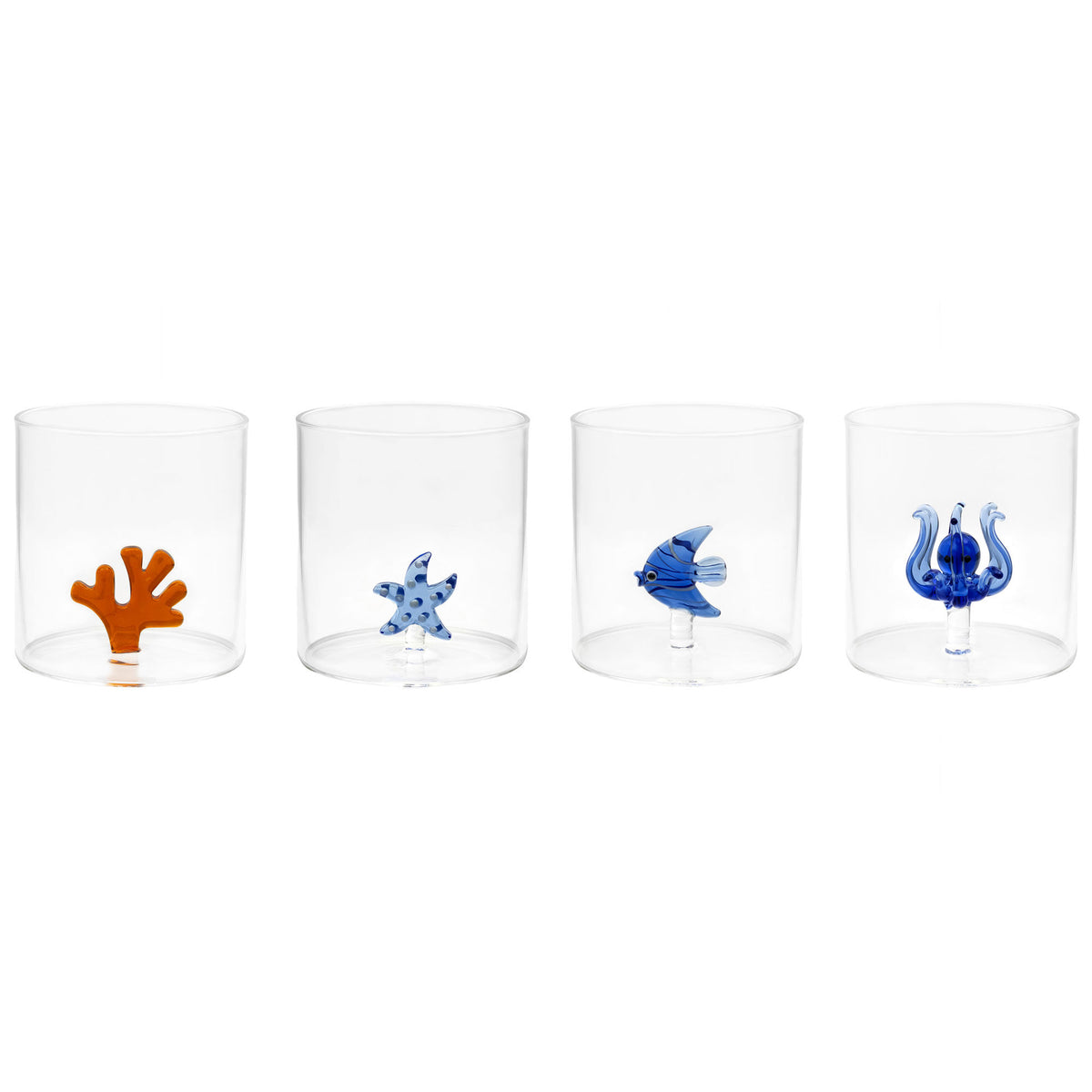 Fire Mareld tumblerglas med havinspirerede detaljer og maritimt udtryk