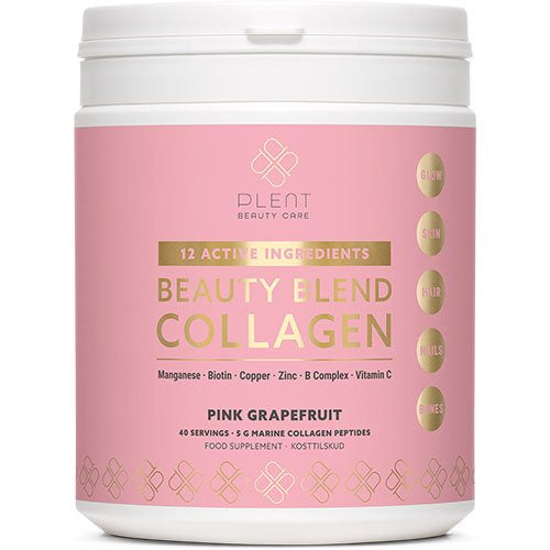 Se Plent Beauty Blend Collagen Pink Grapefruit 265g ✔ Kæmpe udvalg i Natur Drogeriet A/S - Køb online på udsalg og tilbud lige nu ✔ Lav fragtpris og hurtig levering - Varenummer: Helsegrossisten-55706 og 8719689933043 på lager - Udsalg på Tilbud > Hud > Negle Spar helt op til 73% - Over 739 kendte mærker på udsalg