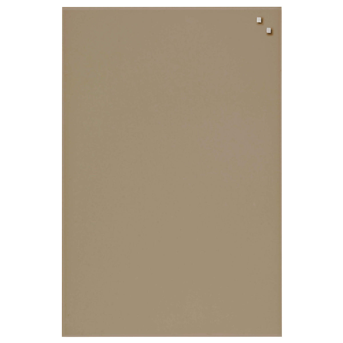 Naga magnetisk glastavle i beige, 40 x 60 cm