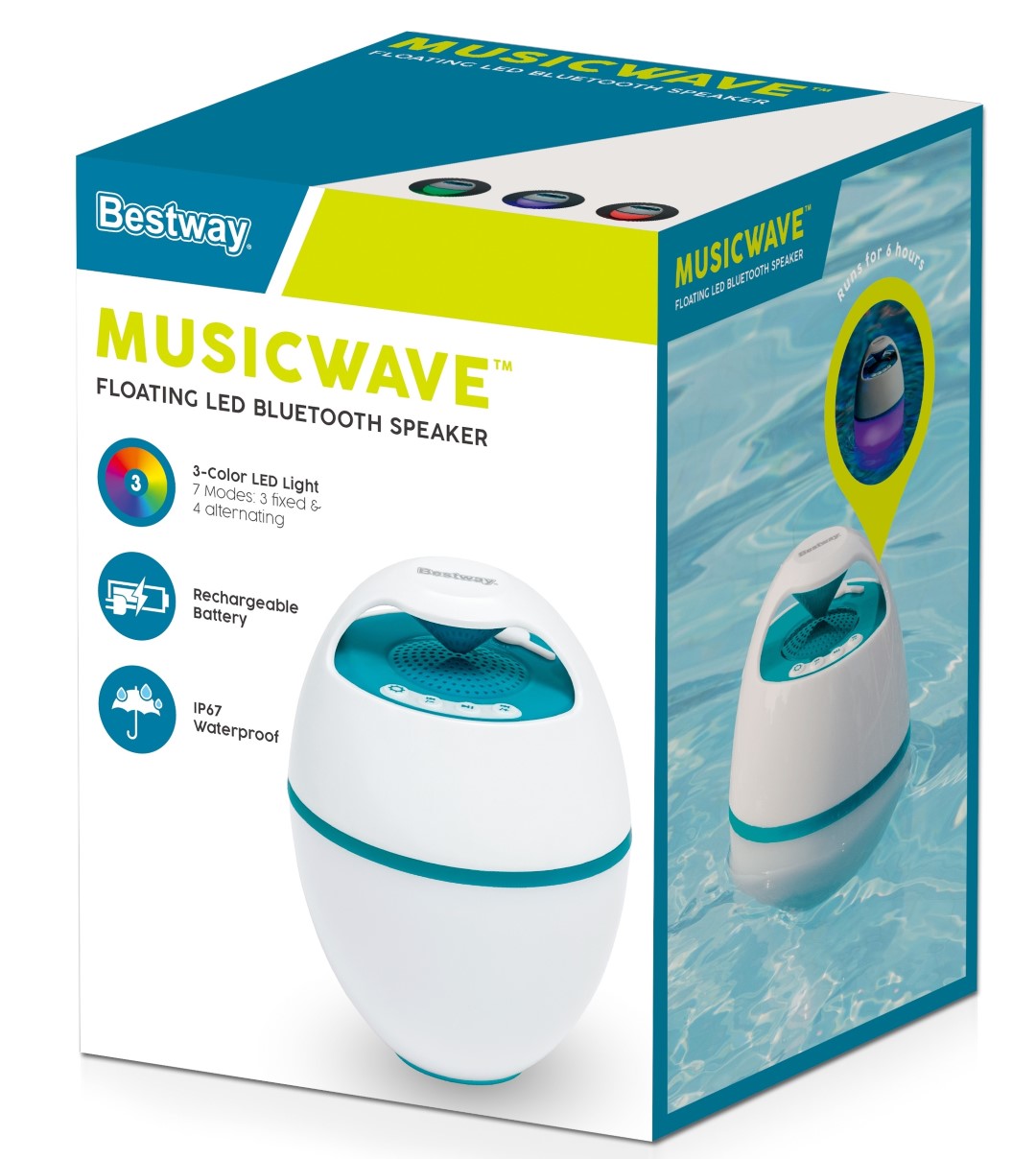 Se MusicWave Flydende LED Bluetooth-Højtaler til Pool ✔ Kæmpe udvalg i Bestway - Køb online på udsalg og tilbud lige nu ✔ Meget billig fragt og hurtig levering - Varenummer: MMAction-17858700 og 6941607347300 på lager - Udsalg på Pool Dele / Tilbehør / Lys Store besparelser – op til 67% - Store besparelser på over 2.281 mærker