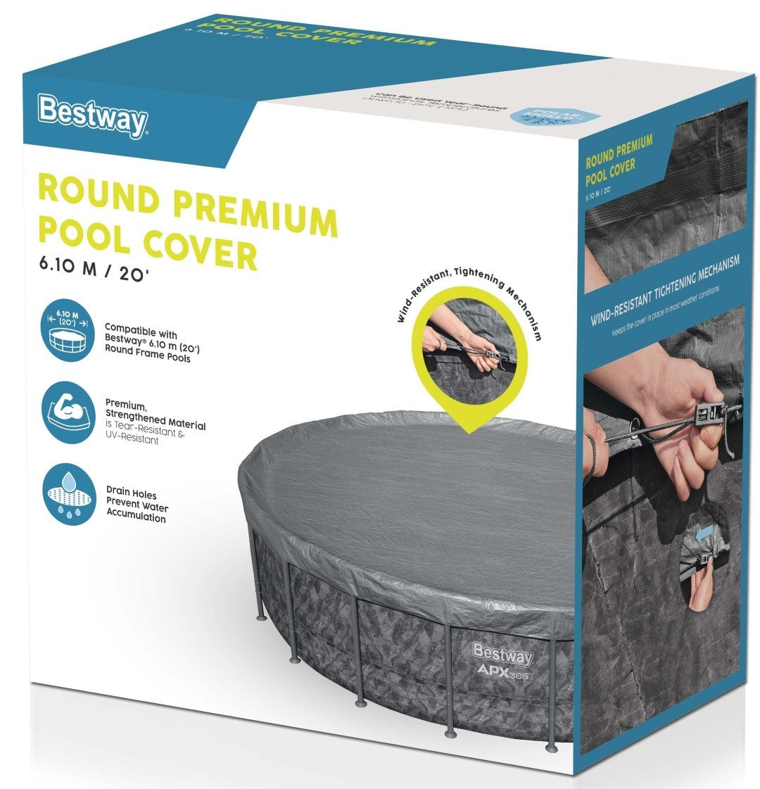 Se Bestway overdækning 610 cm Premium Rund Poolcover ✔ Kæmpe udvalg i Bestway - Køb online på udsalg og tilbud lige nu ✔ Hurtig levering til lave fragtpriser - Varenummer: MMAction-17858954 og 6941607396131 på lager - Udsalg på Pool Overdækning og underlag Op til 63% rabat - 2.739 mærker med vilde rabatter